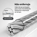Varal Retrátil em Alumínio Reforçado - Inova