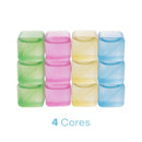 Conjunto 12 Cubos de Gelo Reutilizável de Plástico Colorido 2,5cm - Lyor