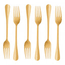 Faqueiro 24 Peças de Aço Inox Positano Dourado - Lyor
