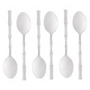 Conjunto 6 Colheres para Mesa de Aço Inox Bambu Elegant 19,8cm - Lyor