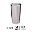 Copo Térmico de Aço Inox Parede Dupla com Tampa 600ml - Wolff