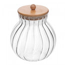 Porta Mantimentos de Vidro com Tampa de Bambu Classic 1,7L - Wolff