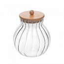 Porta Mantimentos de Vidro com Tampa de Bambu Classic 450ml - Wolff