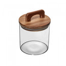 Porta Mantimento de Vidro com Tampa de Acácia 700ml - Wolff
