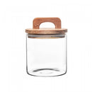 Porta Mantimento de Vidro com Tampa de Acácia 700ml - Wolff
