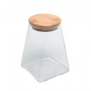 Porta Mantimento de Vidro Borossilicato com Tampa de Bambu 500ml - Wolff