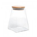 Porta Mantimento de Vidro Borossilicato com Tampa de Bambu 500ml - Wolff