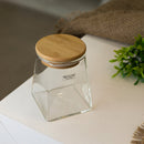 Porta Mantimento de Vidro Borossilicato com Tampa de Bambu 750ml - Wolff