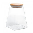 Porta Mantimento de Vidro Borossilicato com Tampa de Bambu 880ml - Wolff