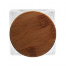 Porta Mantimento de Vidro Borossilicato com Tampa de Bambu 880ml - Wolff