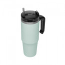 Copo Térmica Parede Dupla SlimTerm e Canudo Verde 890ml - Wolff