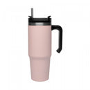 Copo Térmica Parede Dupla SlimTerm e Canudo Rosa 890ml - Wolff