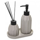 Conjunto 3 Peças para Banheiro Aromatta Cinza Cerâmica - Wolff