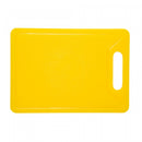 Placa de Corte com Canaleta 35cm x 25cm x 1,2cm Amarela Polietileno - Rojemac Profissional