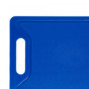 Placa de Corte com Canaleta 35cm x 25cm x 1,2cm Azul Polietileno - Rojemac Profissional