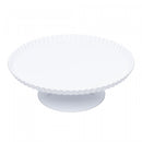 Prato para Bolo com Pé 30cm x 10cm Branco Melamina - Rojemac Profissional