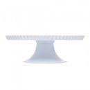 Prato para Bolo com Pé 30cm x 10cm Branco Melamina - Rojemac Profissional