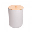 Conjunto 6 Peças de Bambu e ABS para Banheiro Branco - Lyor