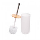 Conjunto 6 Peças de Bambu e ABS para Banheiro Branco - Lyor