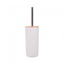 Conjunto 6 Peças de Bambu e ABS para Banheiro Branco - Lyor