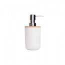 Conjunto 6 Peças de Bambu e ABS para Banheiro Branco - Lyor