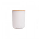 Conjunto 6 Peças de Bambu e ABS para Banheiro Branco - Lyor