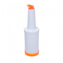 Frasco Pourer 1L Laranja Plástico - Rojemac Profissional