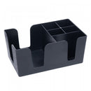 Organizador para Bar 24cm x 14,7cm x 10,7cm Preto Plástico - Rojemac Profissional