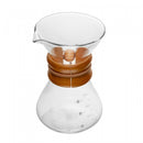 Cafeteira com Filtro de Inox e Detalhe em Bambu 400ml Vidro Borossilicato - Lyor