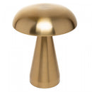 Luminária de Mesa Led 3 Tons Usb Mushroom Dourada Metal - Lyor