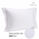 Fronha Brisa 50cm x 70cm Toque 200 Fios Branco Microfibra - Lyor