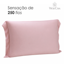 Fronha Saphira 50cm x 70cm Toque 300 Fios Rosa Microfibra - Lyor