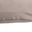 Fronha Saphira 50cm x 70cm Toque 300 Fios Bege Microfibra - Lyor