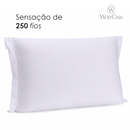 Fronha Saphira 50cm x 70cm Toque 300 Fios Branco Microfibra - Lyor