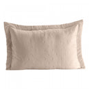 Porta Travesseiro Matelassê Saphira 50cm x 70cm Toque 300 Fios Bege Microfibra - Lyor