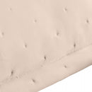 Porta Travesseiro Matelassê Saphira 50cm x 70cm Toque 300 Fios Bege Microfibra - Lyor