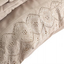 Jogo de Cama Bordado Casal Belle Maison Bege Microfibra - Lyor