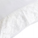 Jogo de Cama Bordado Queen Belle Maison Branco Microfibra - Lyor