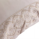 Jogo de Cama Bordado King Belle Maison Rosa Microfibra - Lyor