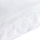 Jogo de Cama Bordado King Duquesa Branco Microfibra - Lyor