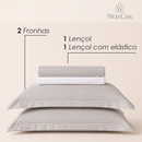Jogo de Cama Casal Essencial Lines Toque 250 Fios Microfibra - Lyor