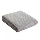 Colcha Matelassê Quadrat King com 2 Porta Travesseiros Cinza Microfibra - Lyor