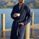 Roupão Masculino Shelter GG Azul Marinho Microfibra - Wolff
