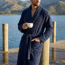Roupão Masculino Shelter G1 Azul Marinho Microfibra - Wolff