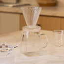Cafeteira e Suporte para Filtro de Vidro Borossilicato 500ml - Wolff