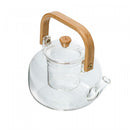 Chaleira de Vidro Borossilicato com Alça de Bambu 800ml - Wolff