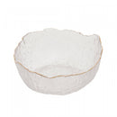 Bowl de Cristal Martelado com Borda Dourada Taj 19cm x 10cm - Wolff