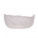 Bowl de Cristal Martelado com Borda Dourada Taj 19cm x 10cm - Wolff