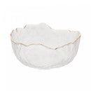 Bowl de Cristal Martelado com Borda Dourada Taj 13cm x 6,5cm - Wolff