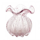 Vaso de Vidro Italy Rosa Claro 10cm x 11cm - Wolff